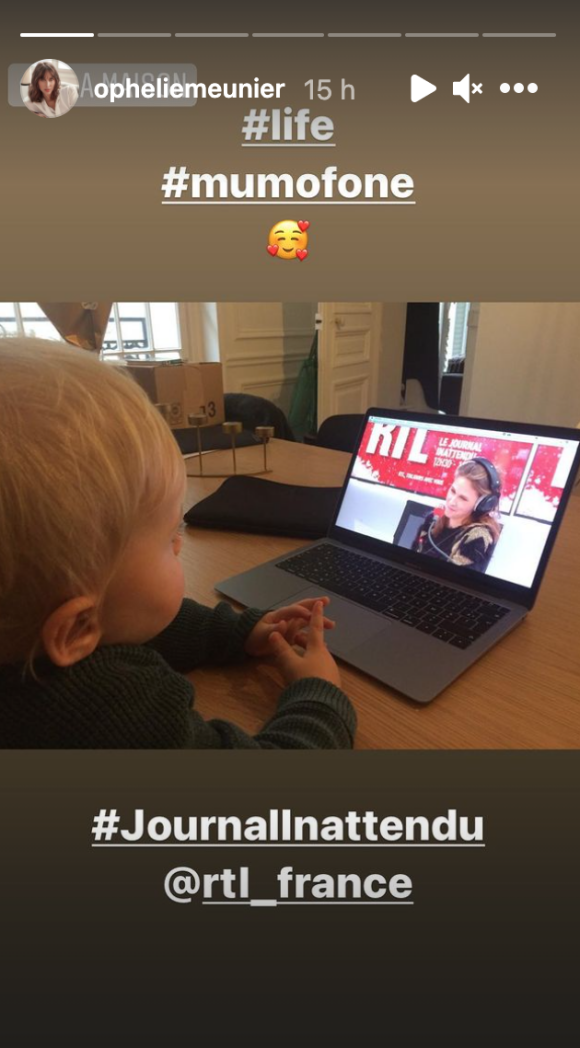 Ophélie Meunier dévoile son fils sur Instagram, 19 décembre 2020.