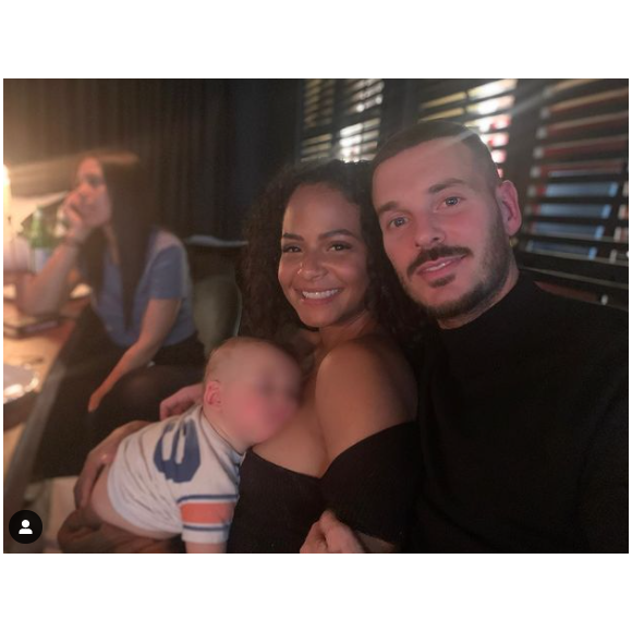 Christina Milian, M. Pokora et leur fils aîné Isaiah.