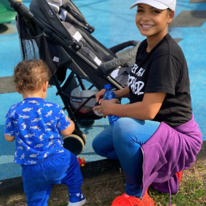 Christina Milian et son fils Isaiah. Mars 2021.