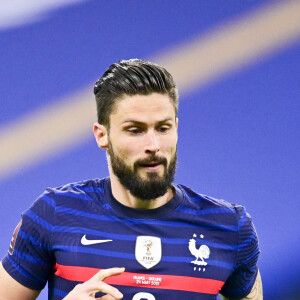 Olivier Giroud - Match de football : Eliminatoires coupe du monde 2022 : La France et l'Ukraine font un match nul 1-1 au stade de France à Paris le 24 mars 2021. © JB Autissier / Panoramic / Bestimage