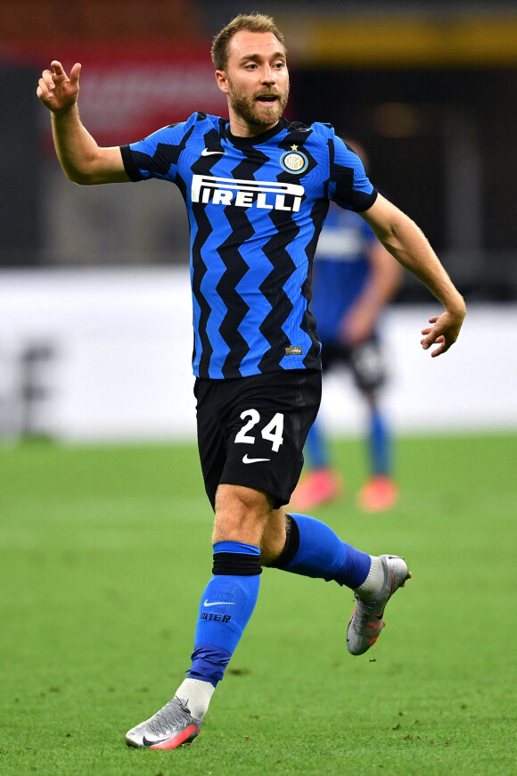 Christian Eriksen - Match de football "Inter Milan Vs Napoli" - Serie A. Le 28 juillet 2020. © Image Sport / Panoramic / Bestimage