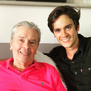 Alain Delon et son fils Alain-Fabien sur Instagram, septembre 2019.