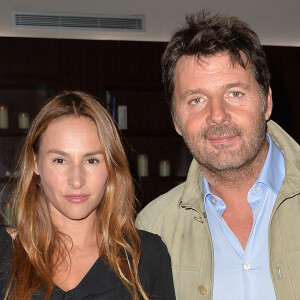 Vanessa Demouy et son mari Philippe Lellouche - L'hôtel de Sers fête ses 10 ans avec de nombreux invités à Paris, le 10 septembre 2014.