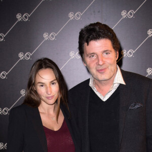 Philippe Lellouche et Vanessa Demouy lors de l'inauguration du restaurant le 'B.O', a la Cite du Cinema, le 10 Octobre 2013, a Saint-Denis. 