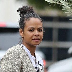 Semi-Exclusif - Christina Milian au restaurant Mauro's Cafe à West Hollywood, Los Angeles, le 7 juin 2021.