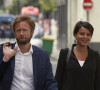 Najat Vallaud-Belkacem et son mari Boris Vallaud à Paris. @Thomas Fliche/ABACAPRESS.COM