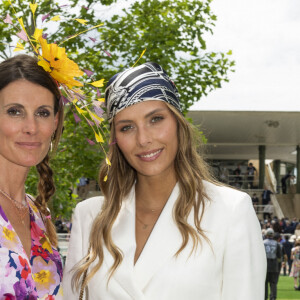 Sophie Thalmann et Camille Cerf - Prix de Diane Longines à l'hippodrome de Chantilly, le 20 juin 2021. © Pierre Perusseau/Bestimage