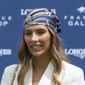 Camille Cerf - Prix de Diane Longines à l'hippodrome de Chantilly, le 20 juin 2021. © Pierre Perusseau/Bestimage