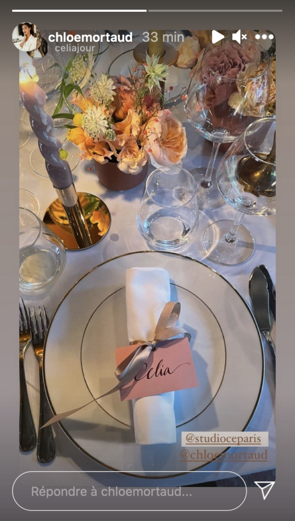 Chloé Mortaud dévoile le décors de son mariage - Instagram