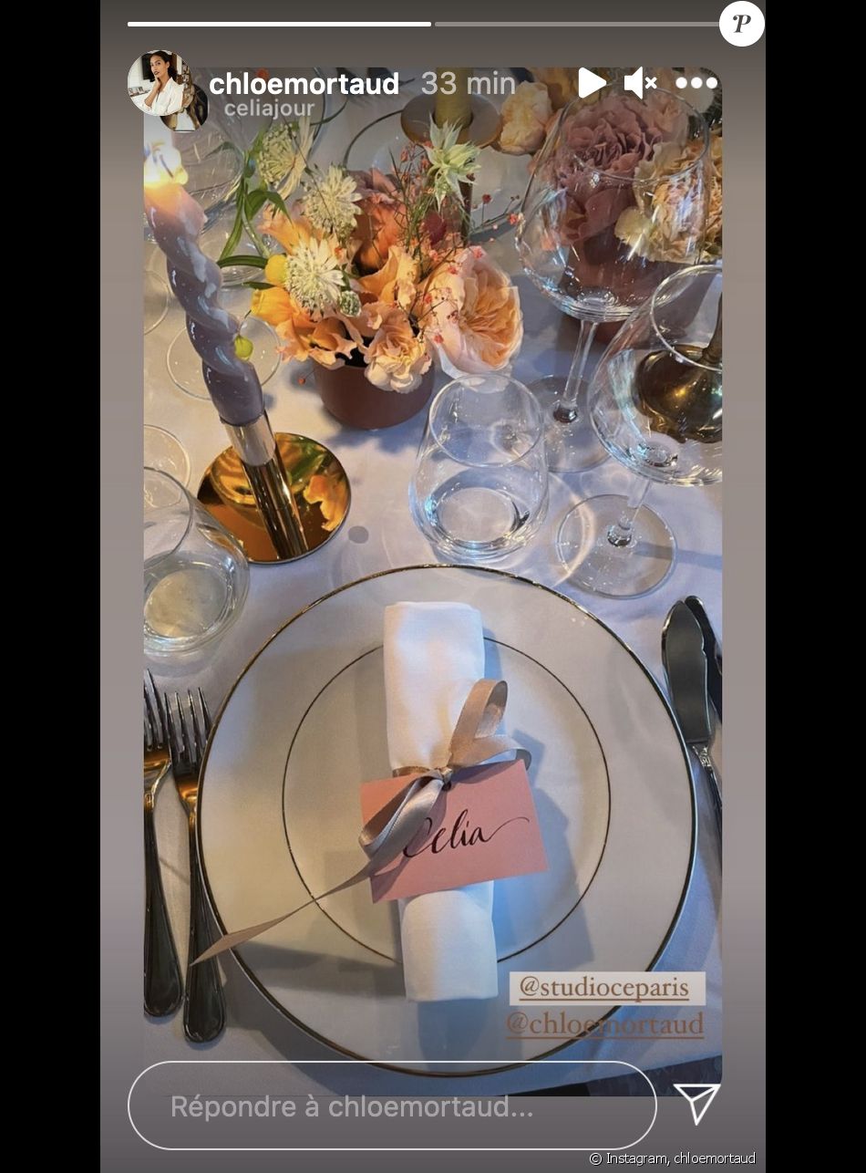 Chloé Mortaud dévoile le décors de son mariage - Instagram
