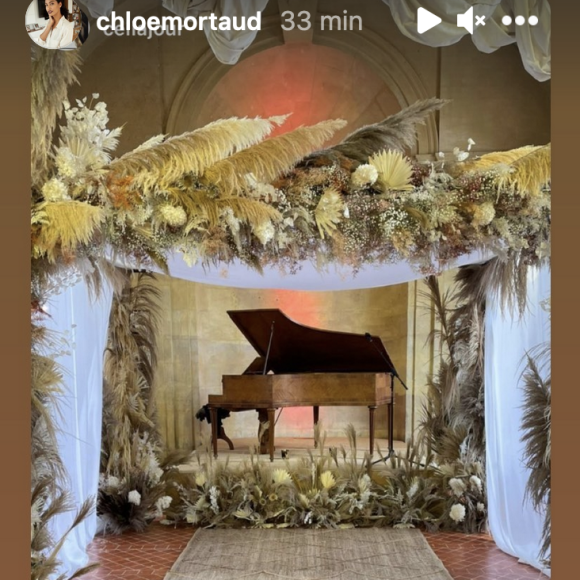 Chloé Mortaud dévoile le décors de son mariage - Instagram