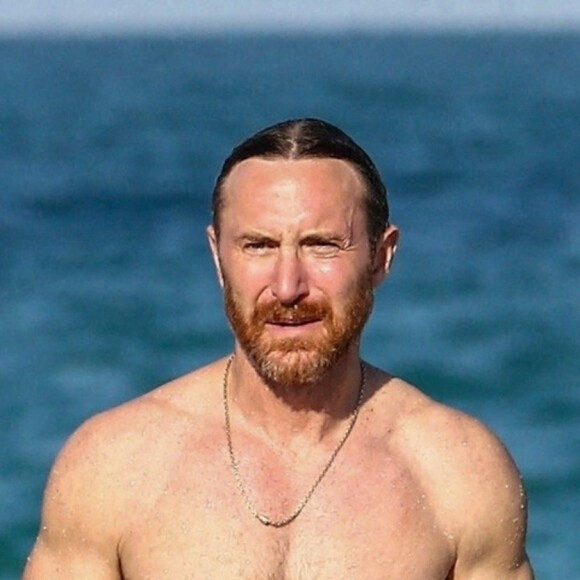David Guetta à la plage à Miami le 26 mai 2021. 