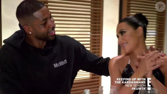 Kim Kardashian laisse sa soeur "mal à l'aise" alors qu'elle se rapproche de l'ex de Khloe et père de son enfant Tristan Thompson lors de la première de la saison de Keeping Up With The Kardashians.