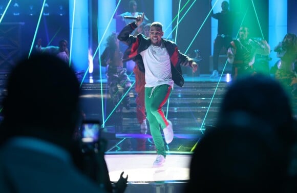 Chris Brown à la soirée BET Awards 2017 au théâtre Microsoft à Los Angeles, le 25 juin 2017