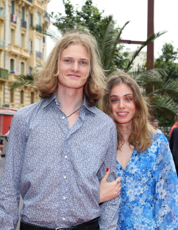 Louise Boujenah et son compagnon à la première du film "Boite Noire" dans le cadre du Festival CINEROMAN au cinéma Pathé Gare du Sud à Nice, France, le 19 juin 2021. © Denis Guignebourg/Bestimage