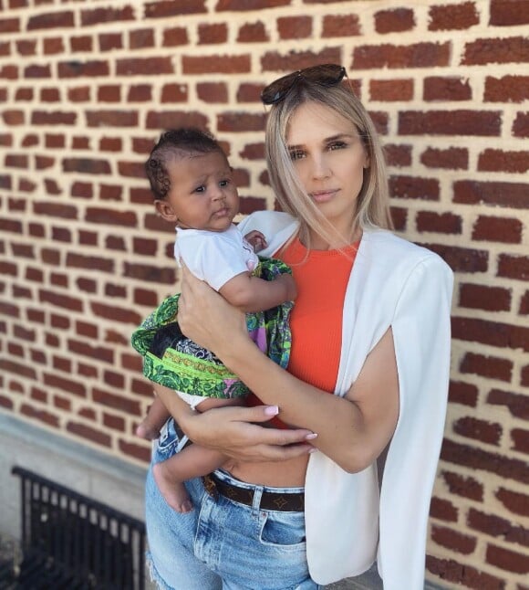 Camille Froment et sa fille, âgée de 4 mois. Juin 2021