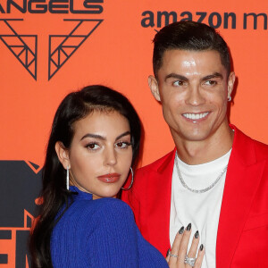Cristiano Ronaldo et sa compagne Georgina Rodriguez à la soirée MTV European Music Awards 2019, à Séville en Espagne, le 3 novembre 2019.
