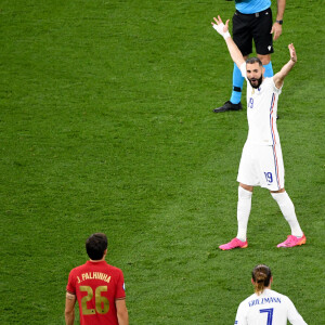 Karim Benzema - Match de football de l'Euro 2020 à Budapest : La France ex aequo avec le Portugal 2-2 au Stade Ferenc-Puskas le 23 juin 2021. © Anthony Bibard/FEP/Panoramic / Bestimage