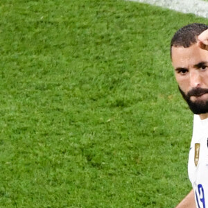 Karim Benzema - Match de football de l'Euro 2020 à Budapest : La France ex aequo avec le Portugal 2-2 au Stade Ferenc-Puskas le 23 juin 2021. © Anthony Bibard/FEP/Panoramic / Bestimage