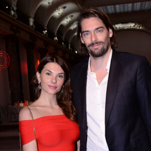 Camille Lacourt et sa compagne Alice Detollenaere au Pavillon Cambon Potel et Chabot, à Paris, France.  © Rachid Bellak/Bestimage