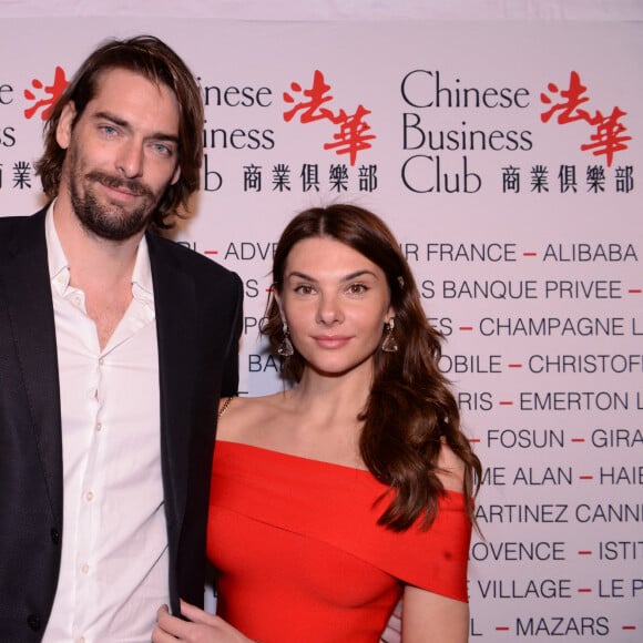 Camille Lacourt et sa compagne Alice Detollenaere au Pavillon Cambon Potel et Chabot, à Paris, France, le 9 mars 2020. © Rachid Bellak/Bestimage