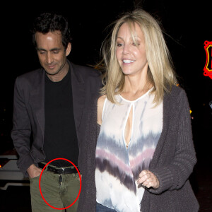 Heather Locklear est allee diner au restaurant RivaBella avec un mysterieux inconnu West Hollywood, le 16 avril 2013 
