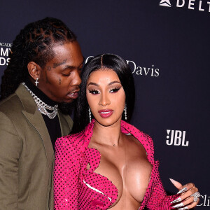 Cardi B et son compagnon Offset - Soirée "Pre-GRAMMY Gala and GRAMMY Salute to Industry Icons Honoring Sean "Diddy" Combs" dans le quartier de Beverly Hills à Los Angeles, le 25 janvier 2020.