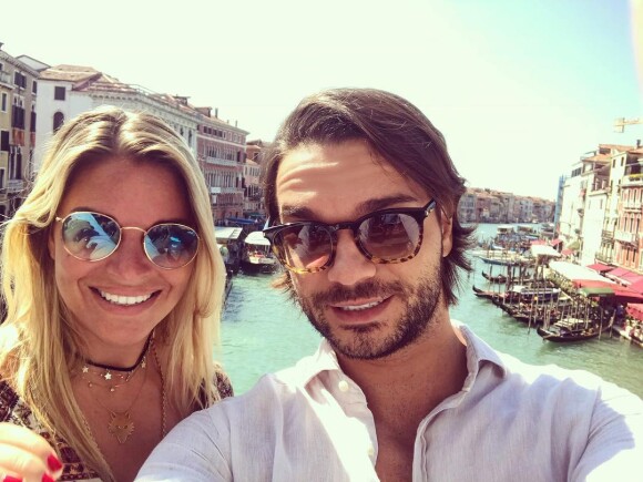 Sophie Tapîe et son mari en Italie