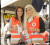 Jérémy Chapron et Sophie Tapie à la quête nationale de la Croix Rouge, à Boulogne