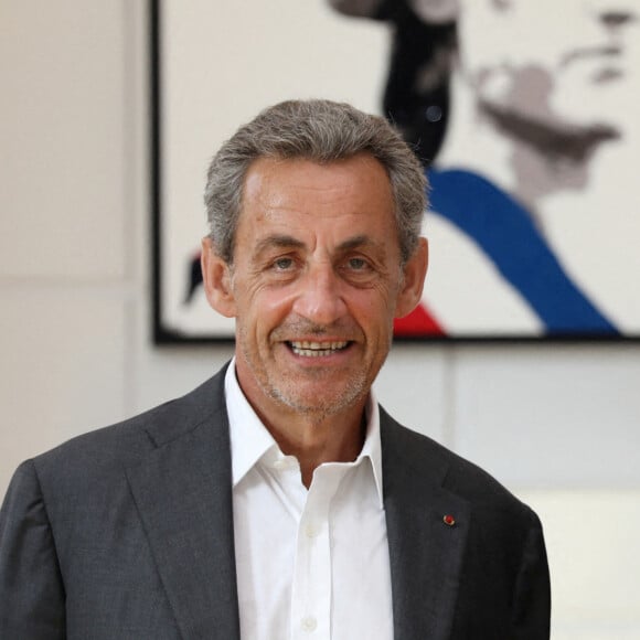 Exclusif - Nicolas Sarkozy à la Mairie à Cannes, le 24 août 2020. © Sebastien Botella / Nice Matin / Bestimage