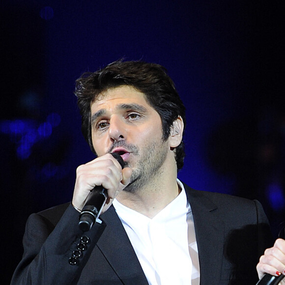 Patrick Fiori et Julie Zenatti, à Bercy. © Guillaume Gaffiot /Bestimage