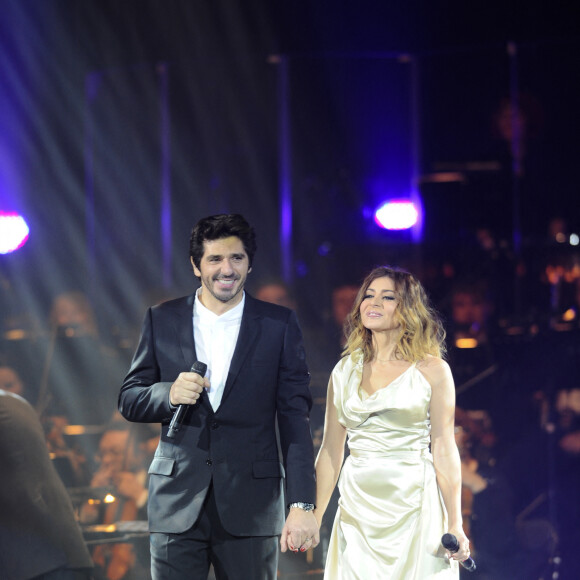 Patrick Fiori et Julie Zenatti à Paris, le 16 décembre 2001. © Patrick Carpentier/Bestimage