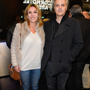 Mathilde Seigner et son compagnon Mathieu Petit - Michaël Gregorio fête ses 10 ans de carrière avec son spectacle "J'ai 10 ans!" à l'AccorHotel Arena à Paris, le 16 décembre 2016. © Coadic Guirec/Bestimage