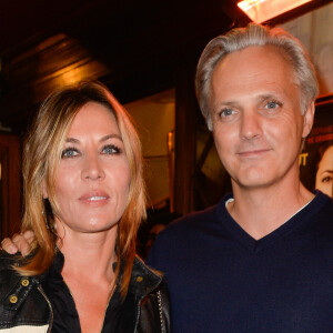 Mathilde Seigner et son compagnon Mathieu Petit - Générale de la pièce de théâtre "Tout ce que vous voulez" au Théâtre Edouard VII à Paris le 19 septembre 2016. © Coadic Guirec/Bestimage