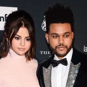 Selena Gomez et The Weeknd lors de la soirée "ICONS By C. Roitfeld" à New York, le 8 septembre 2017.