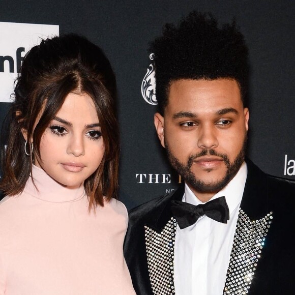 Selena Gomez et The Weeknd lors de la soirée "ICONS By C. Roitfeld" à New York, le 8 septembre 2017.