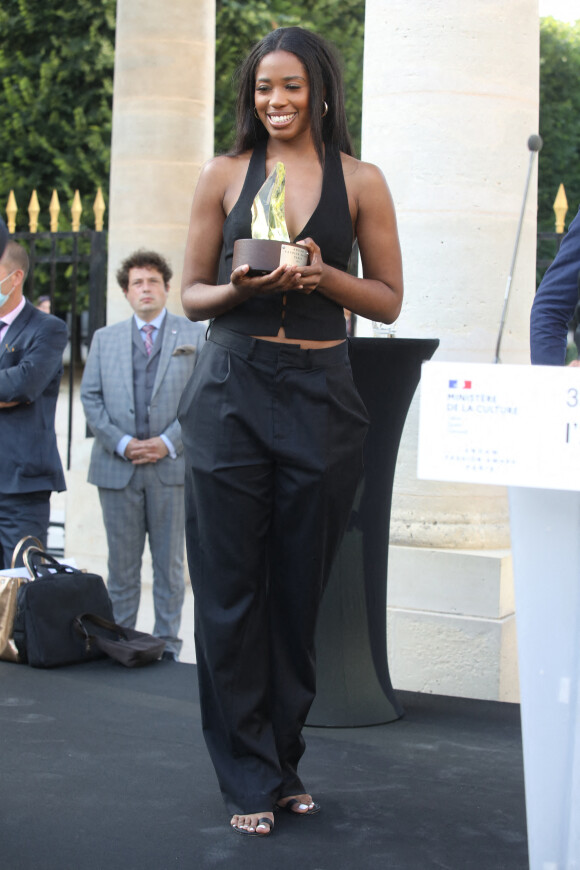 La créatrice Bianca Saunders à la soirée de remise des prix de l'Andam Fashion Awards 2021 aux jardins du Palais Royal. Paris, le 1er juillet 2021 © Denis Guignebourg / Bestimage