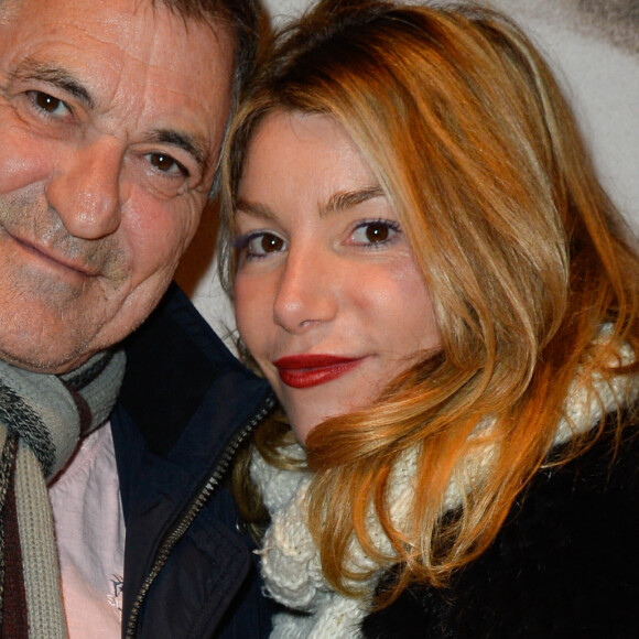 Jean-Marie Bigard et et sa femme Lola Marois (Lola Bigard) - People à la projection du film "Un homme et une femme" en version restaurée, pour fêter les 50 ans du film ainsi que les 13 ans de Sophie Dulac Distribution au cinéma L'Arlequin, à Paris, le 6 novembre 2016. © Coadic Guirec/Bestimage