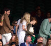Roxy Horner, Jack Whitehall, Phoebe Dynevor et Pete Davidson au tournoi de Wimbledon le 3 juillet 2021.