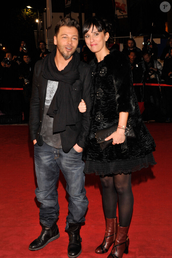 Christophe Maé et sa femme Nadege arrive au 13ème NRJ Music Awards au Palais des Festivals