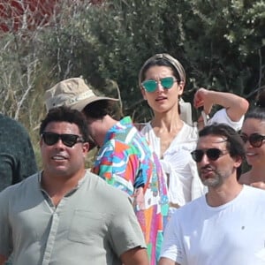 Ronaldo Luis Nazario de Lima passe la journée sur un yacht avec sa femme Celina Locks et ses enfants Ronald, Maria Sofia, Alexander et Maria Alice à Formentera, le 4 juillet 2021.