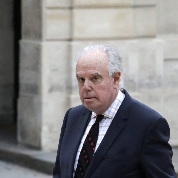 Frédéric Mitterrand arrive pour un dîner d'Etat avec le président français et italien, au palais de l'Elysée, Paris, le 5 juillet 2021. © Stéphane Lemouton / Bestimage 