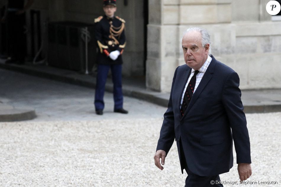 Frédéric Mitterrand arrive pour un dîner d'Etat avec le président français et italien, au palais de l'Elysée, Paris, le 5 juillet 2021. © Stéphane Lemouton / Bestimage