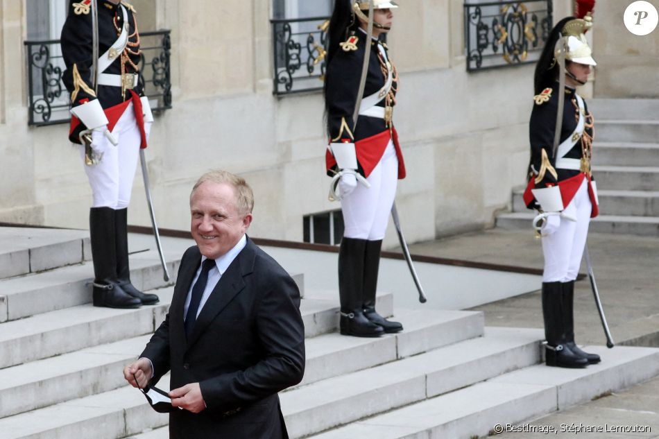 François-Henri Pinault, PDG du groupe de luxe français Kering arrive pour un dîner d'Etat avec le président français et italien, au palais de l'Elysée, Paris, le 5 juillet 2021. © Stéphane Lemouton / Bestimage