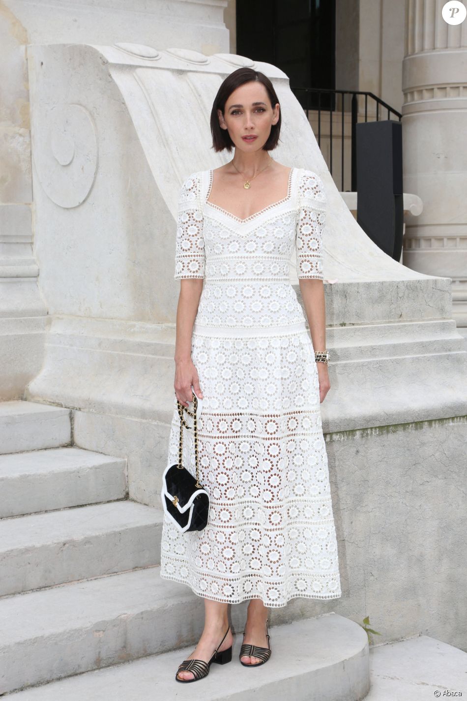 Rebecca Dayan assiste au défilé Chanel, collection Haute Couture automne-hiver 2021-2022, au Palais Galliera. Paris, le 6 juillet 2021.