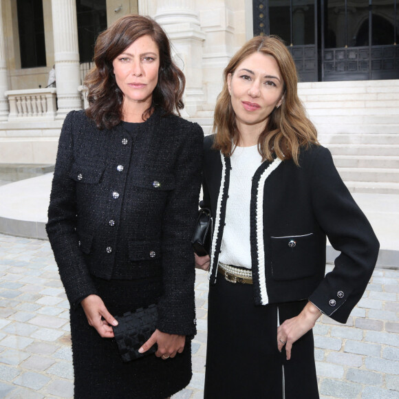 Anna Mouglalis et Sofia Coppola assistent au défilé Chanel, collection Haute Couture automne-hiver 2021-2022, au Palais Galliera. Paris, le 6 juillet 2021.