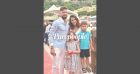 Olivier Giroud : Sortie en famille avec Jennifer et les enfants à Monaco