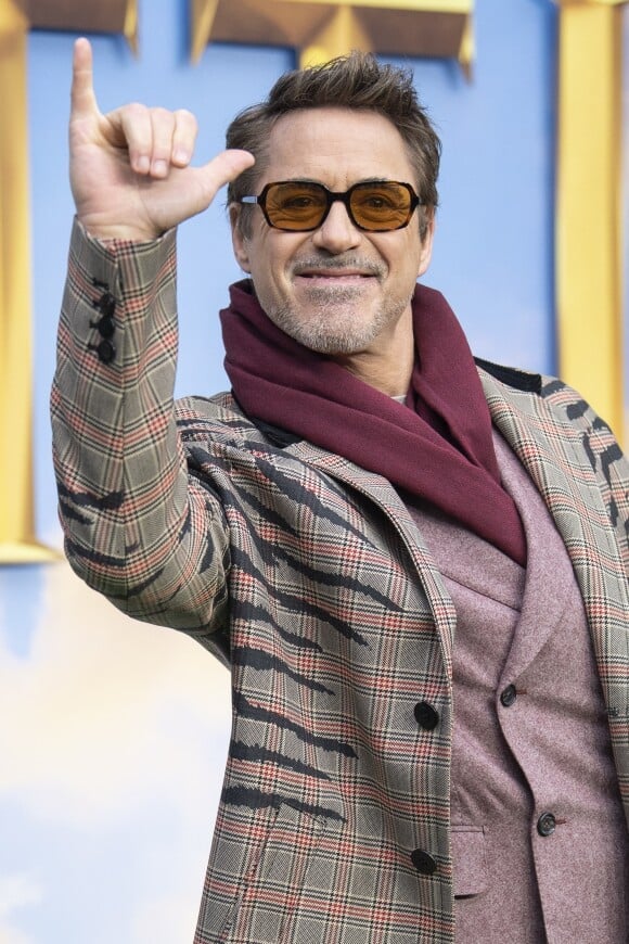Robert Downey Jr à la projection du film Dolittle au Cineworld Leicester Square à Londres, le 24 janvier 2020.