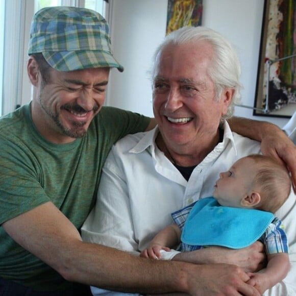 Robert Downey Jr, son père et son fils. Juin 2015