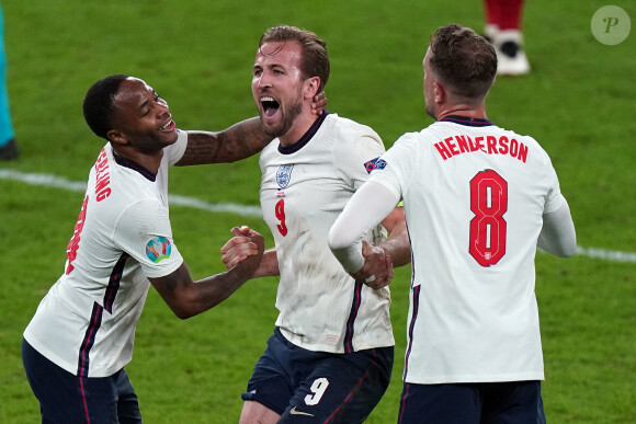 Demi-finale de l'Euro 2020 avec le match opposant l'Angleterre au Danemark, au stade de Wembley à Londres, le 7 juillet 2021.